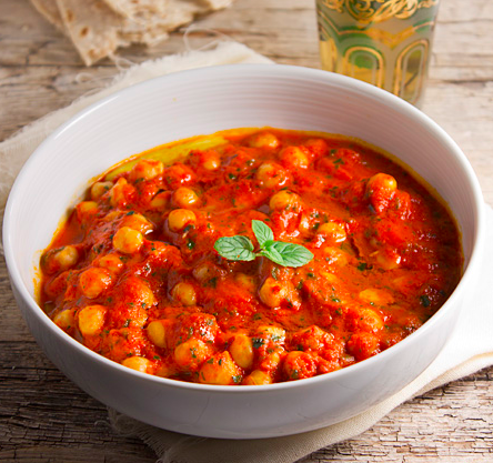 Chickpeas in Spicy Sauce
