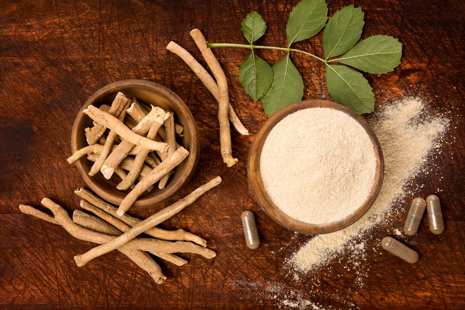 ashwagandha supplement powder capsules