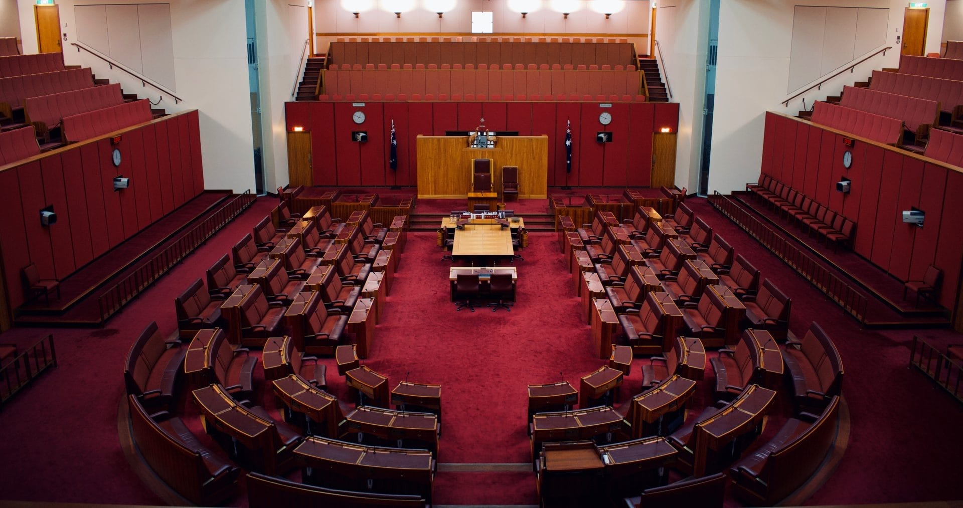 Empty courtroom