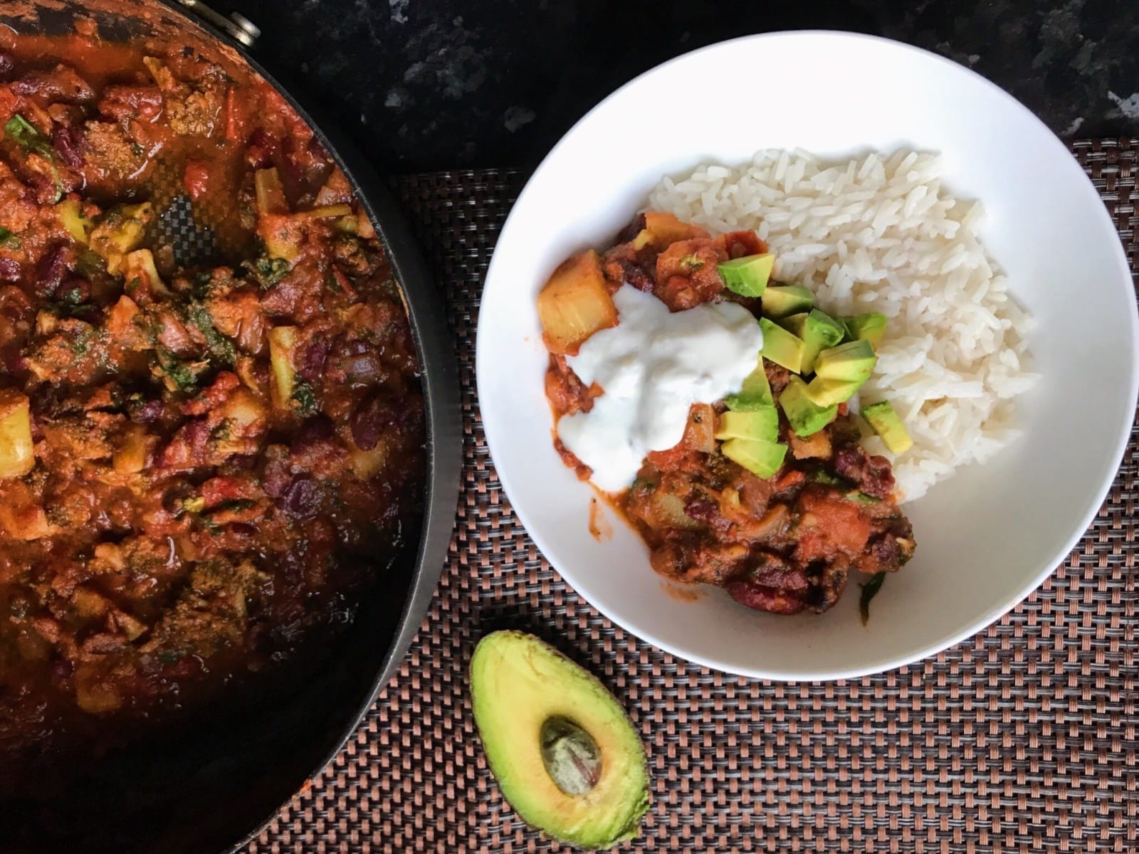 A flavorful, delicious vegan chili