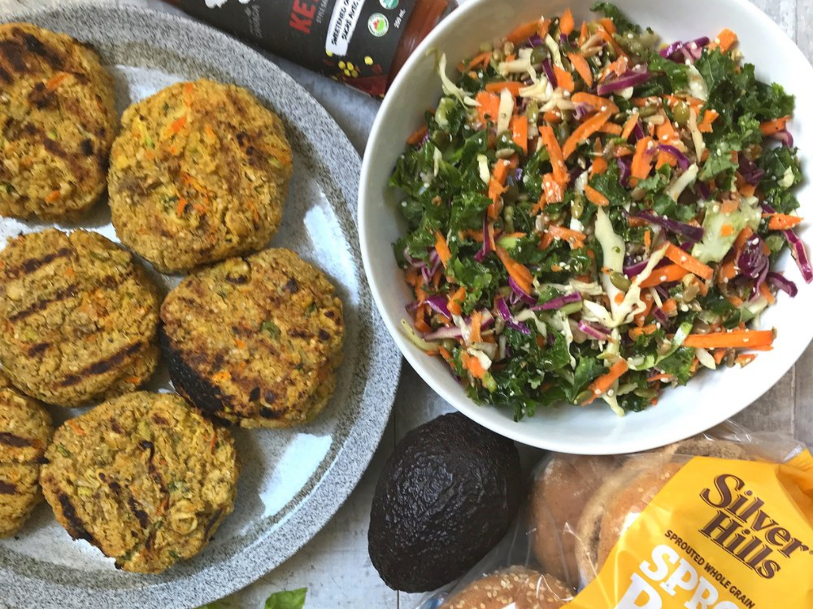 vegan chickpea quinoa burgers