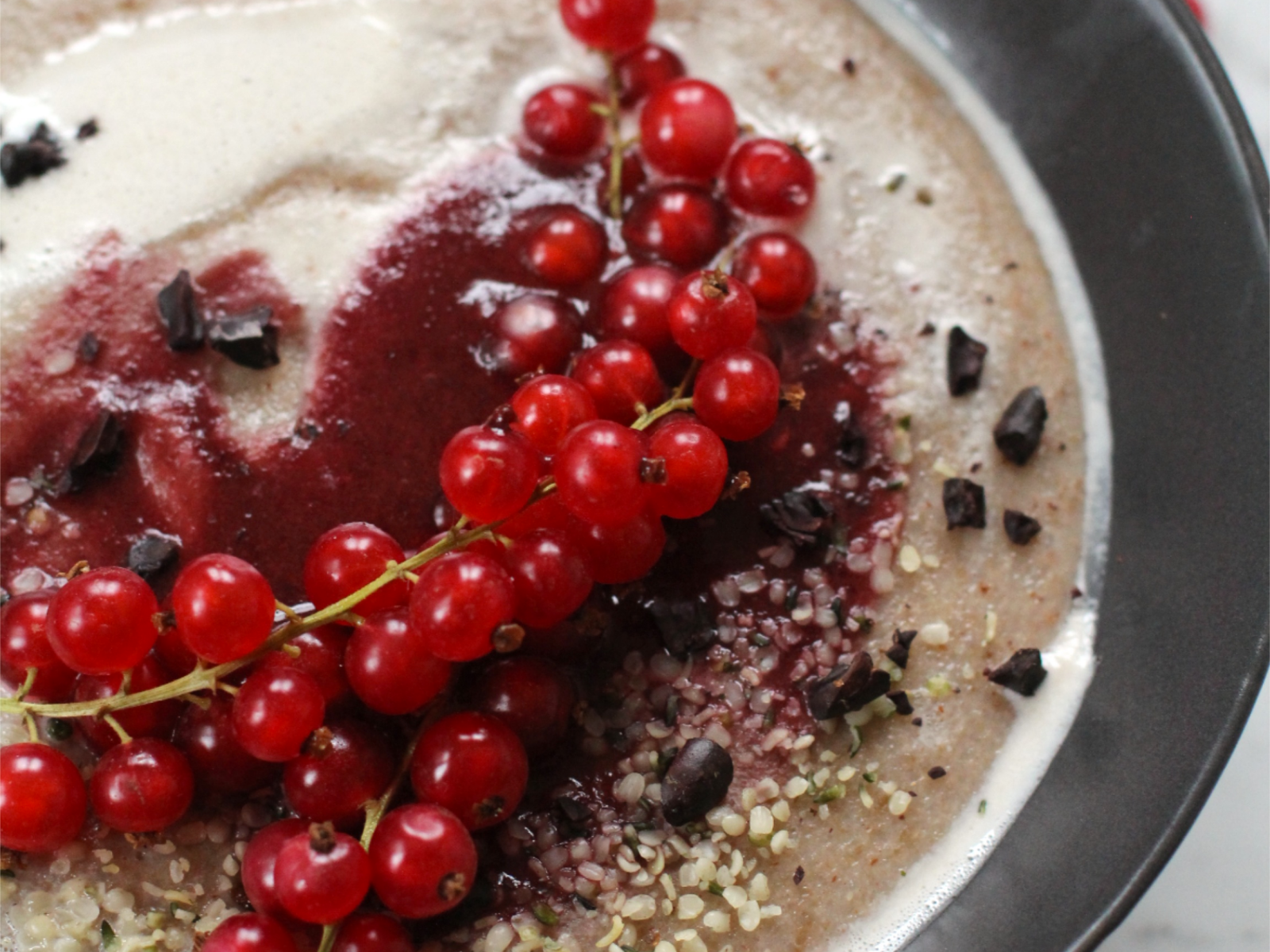 cherry currant jam buckwehat porridge
