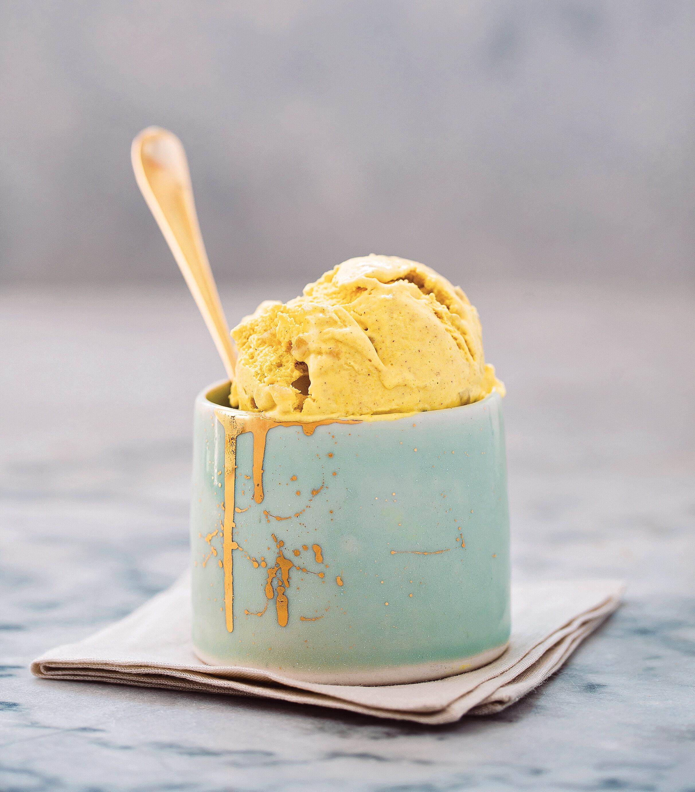Vegan golden milk ice cream