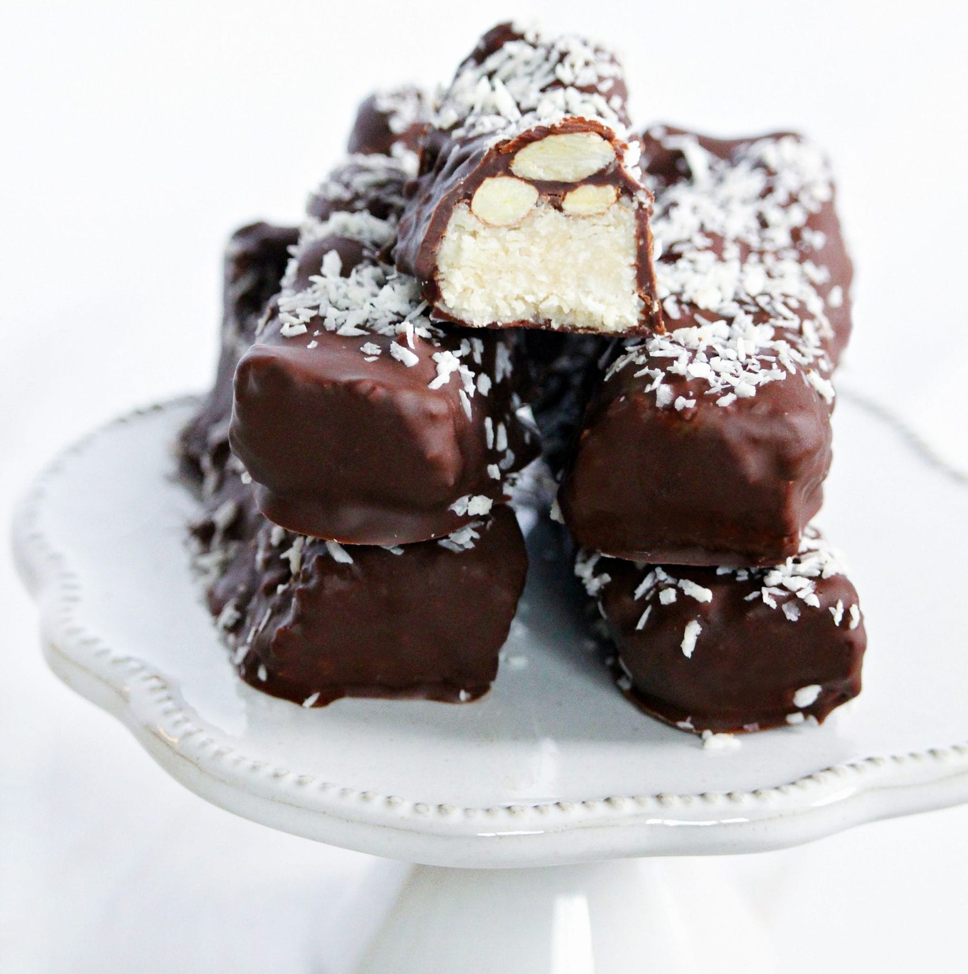 vegan, gluten-free and refined sugar-free almond joy bars