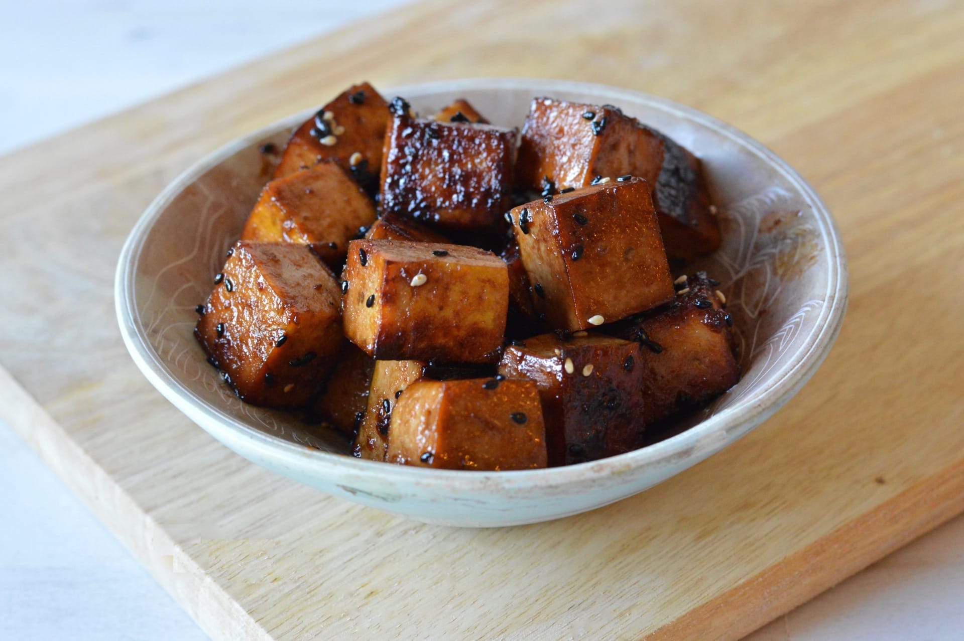 vegan crispy marinated tofu