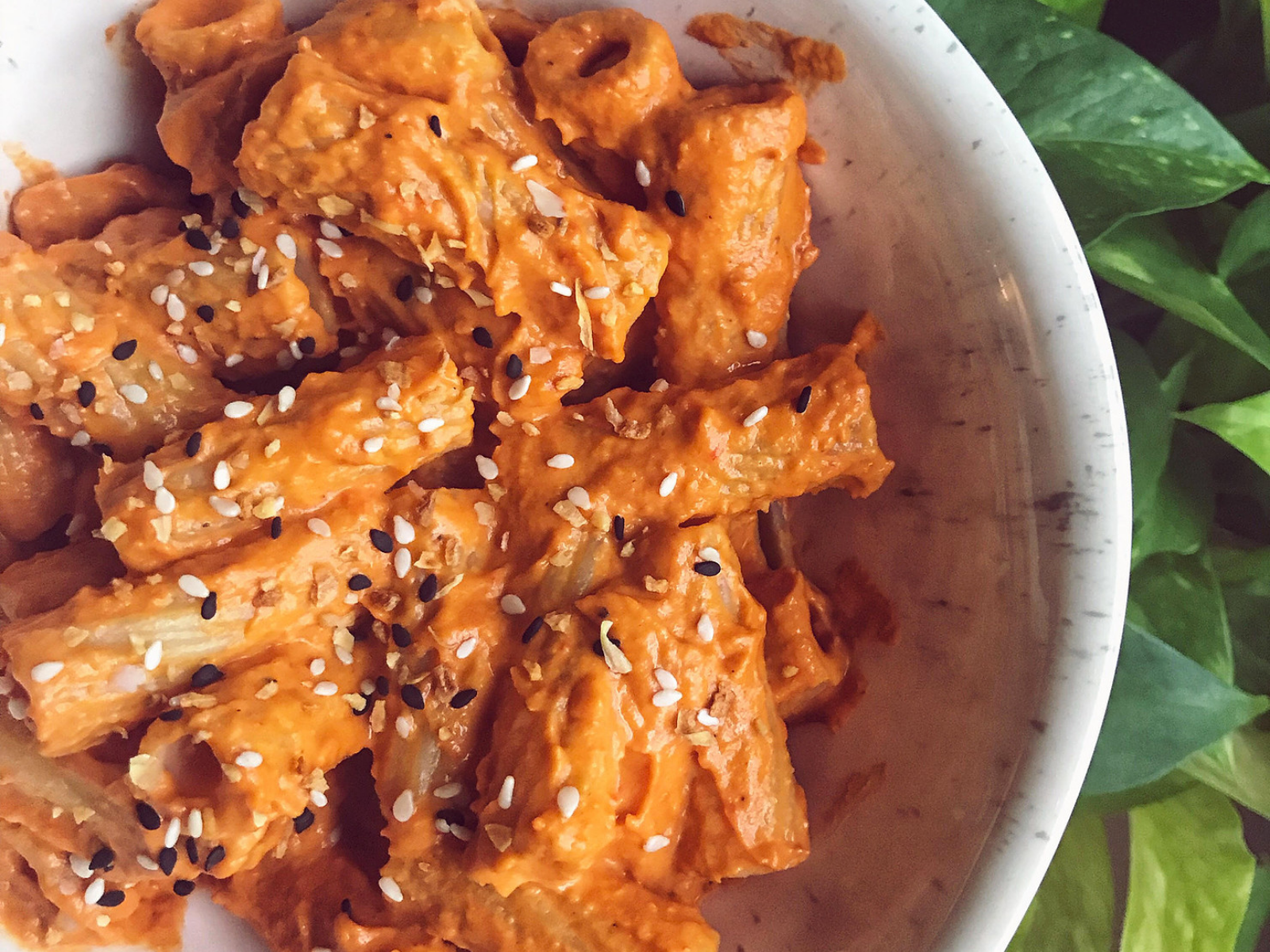 Vegan Raosted Red Pepper Pasta