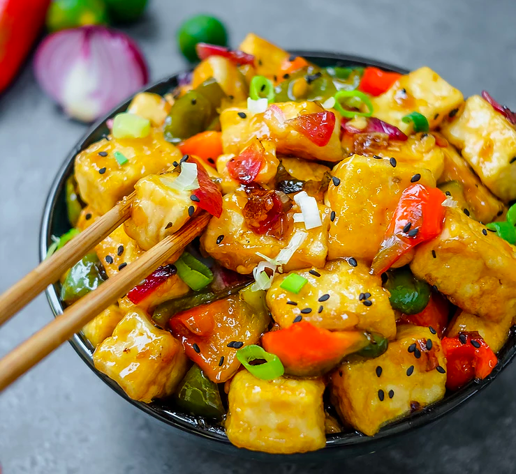 Sweet Lime Glazed Tofu