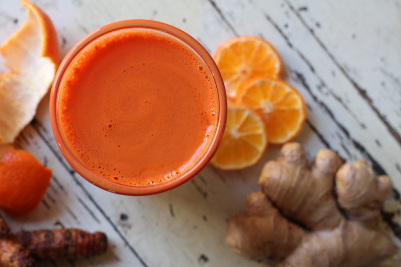 spicy carrot clementine juice