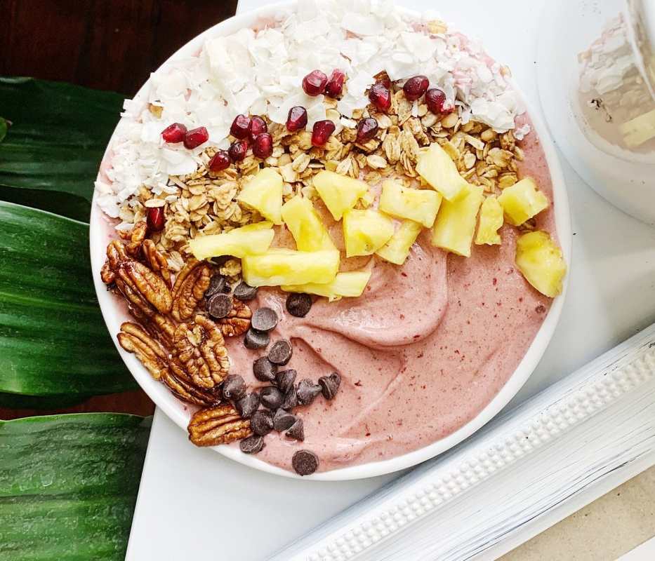 Vegan Dark Cherry Smoothie Bowl whole food