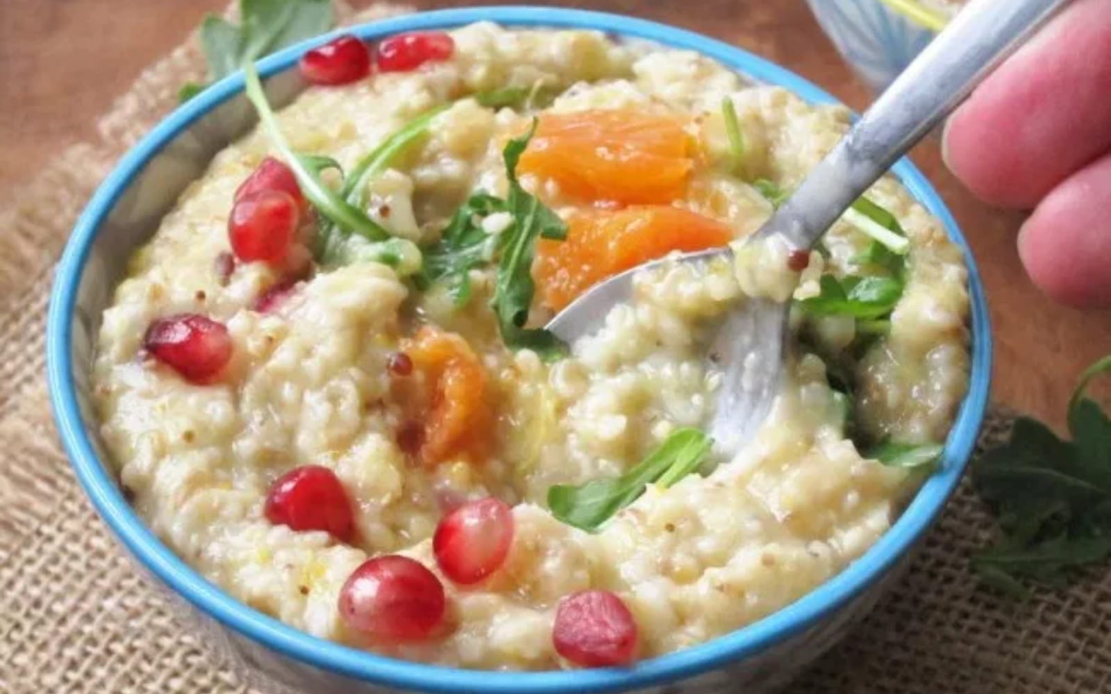 Citrus Arugula Savory Oatmeal