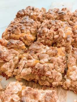 Vegan Healthy Peach Jam Crumble Bars