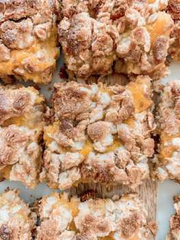 Vegan Healthy Peach Jam Crumble Bars