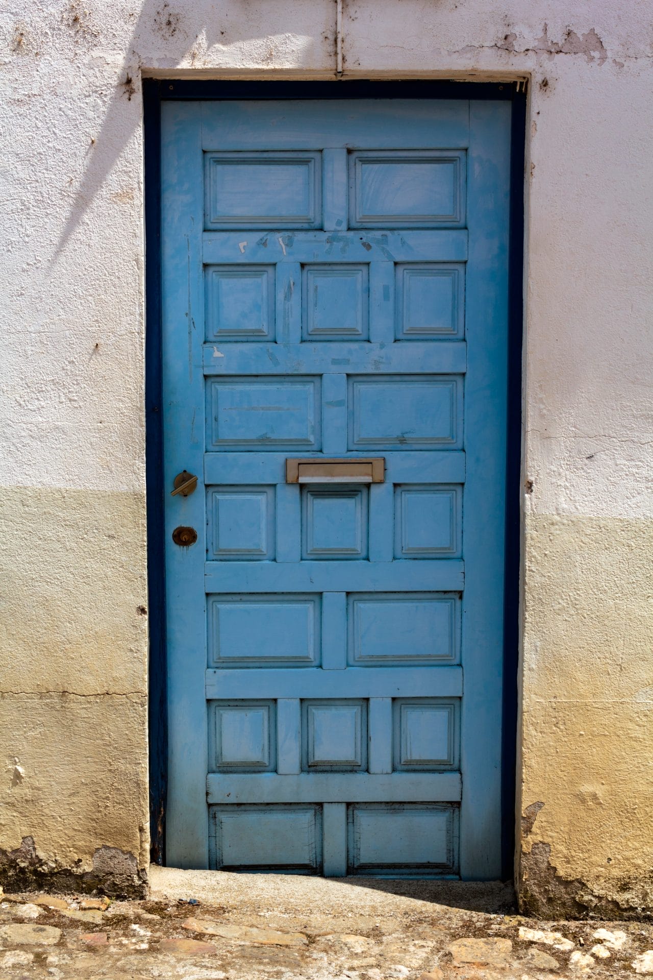 Vintage blue door