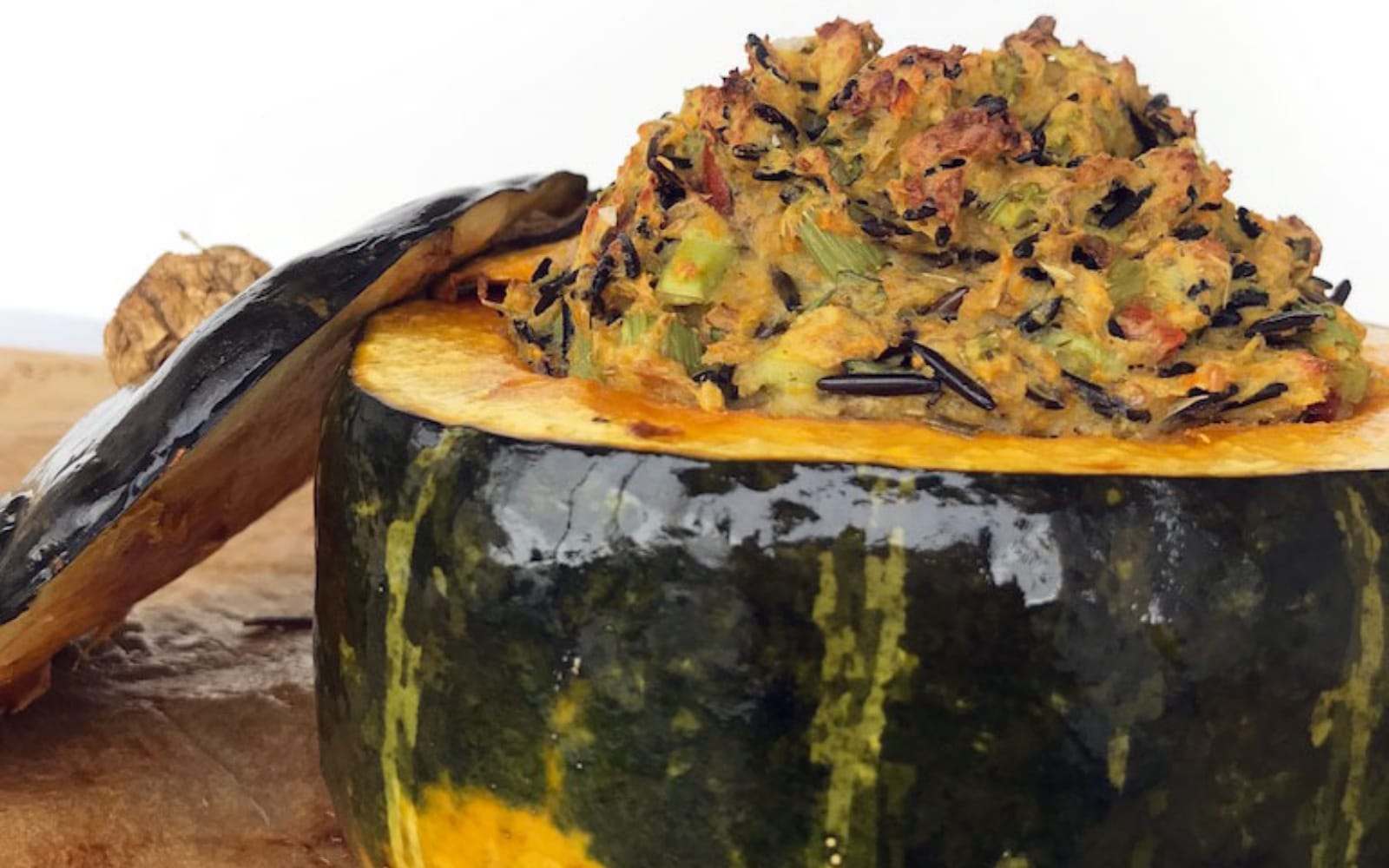Stuffed kabocha squash
