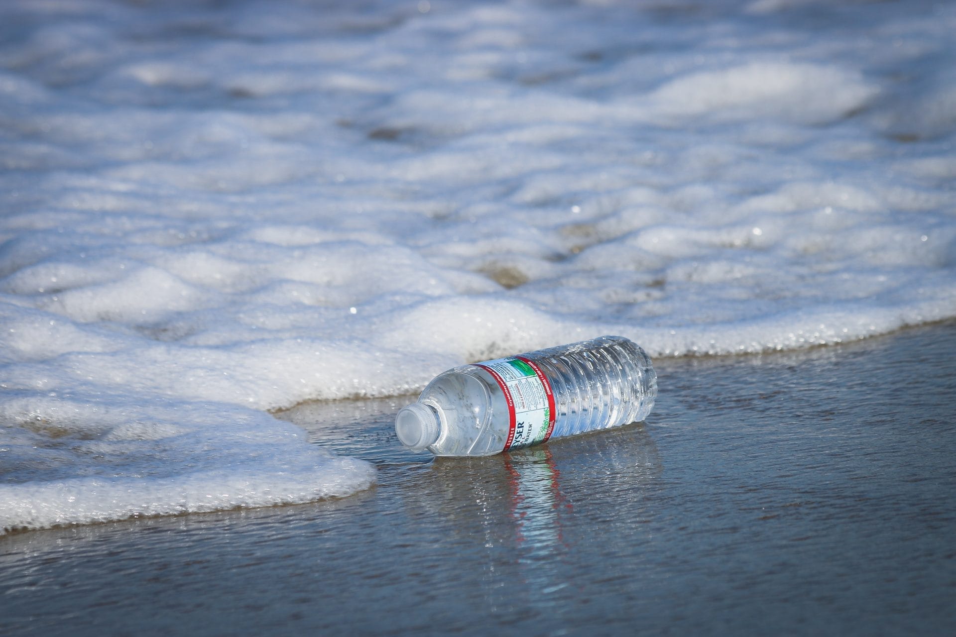 Bottle of Water in Ocean