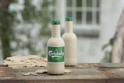 Carlsberg paper bottle