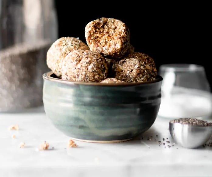 vegan salted caramel energy bites