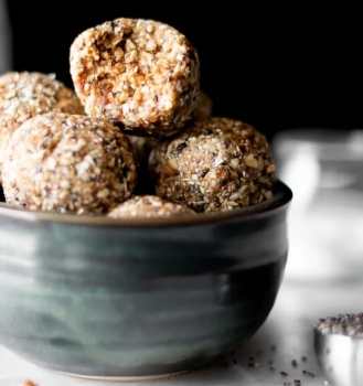 vegan salted caramel energy bites