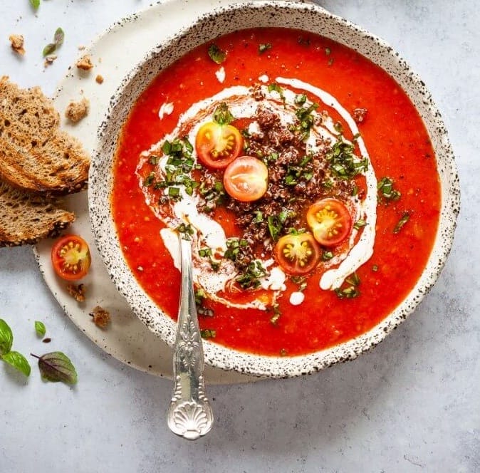 Roasted Red Pepper and Tomato Soup