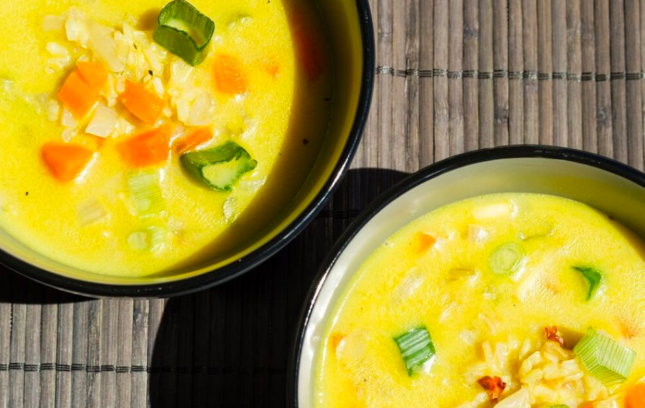 vegan asian rice soup