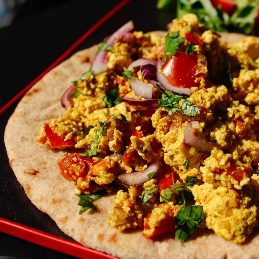 Vegan Spicy Indian Scrambled Tofu