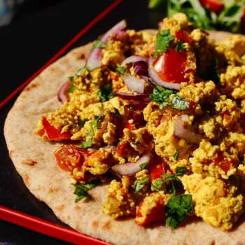 Vegan Spicy Indian Scrambled Tofu