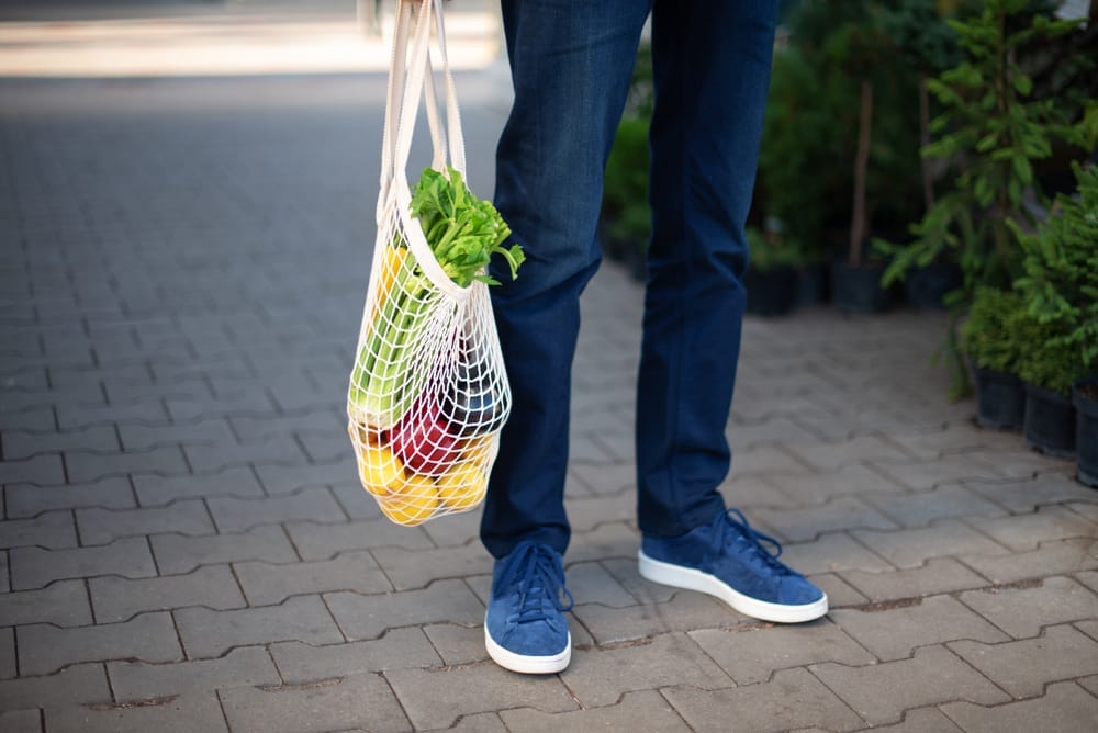 mesh reusable shopping bag