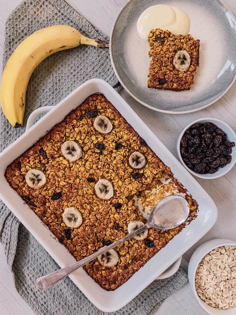 Vegan Warming Turmeric Baked Oats Recipe