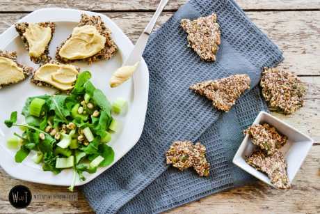 vegan gluten free seed crackers