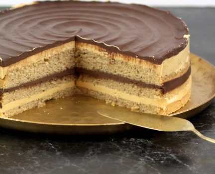 vegan opera cake