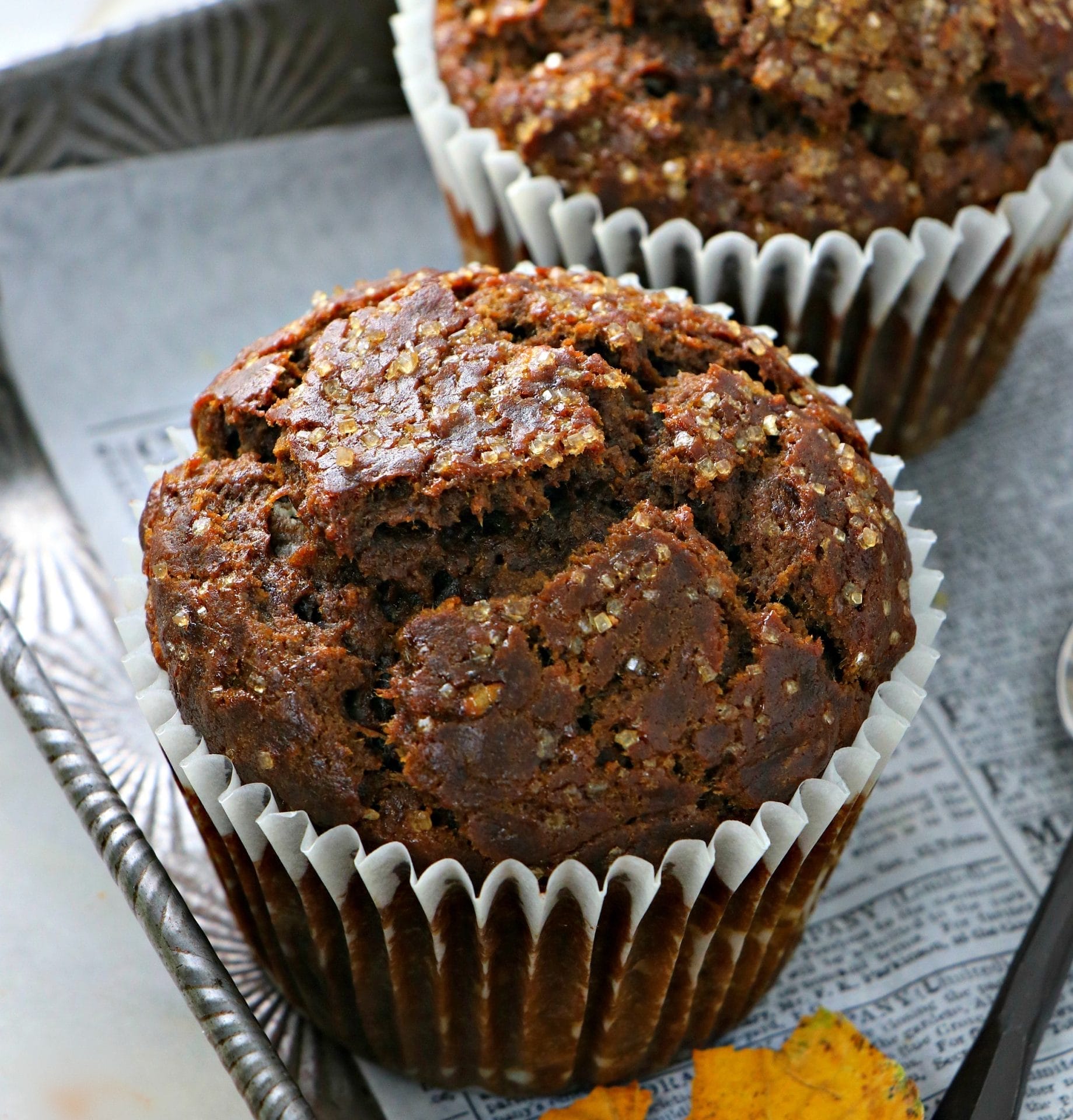 vegan gingerbread muffins