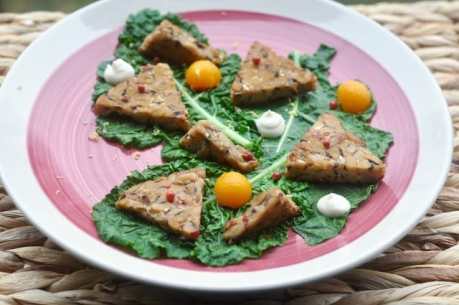 vegan Sweet and Sour Tempeh With Celeriac Mayo and Butternut Squash