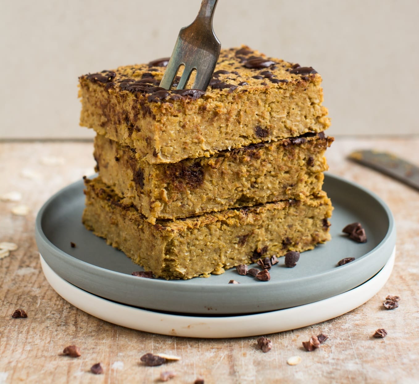 vegan pumpkin blondies