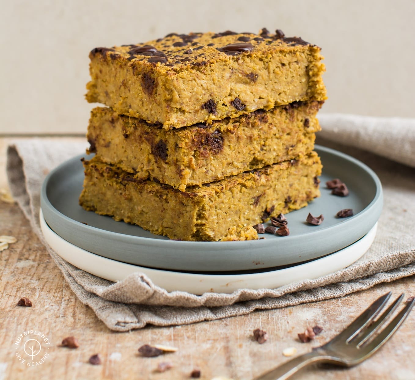 vegan pumpkin blondies