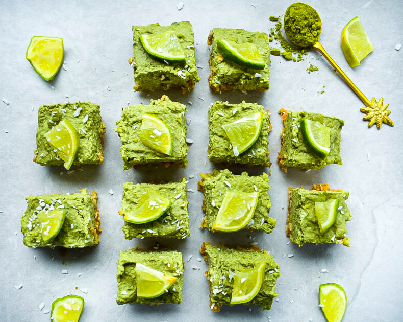 High Protein Matcha Lime Cheesecake