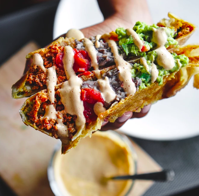 vegan crunch wrap