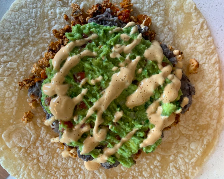 vegan crunch wrap