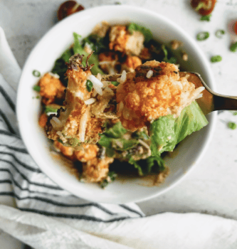 Buffalo Cauliflower Taco Bowl