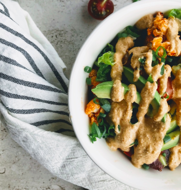 Buffalo Cauliflower Taco Bowl