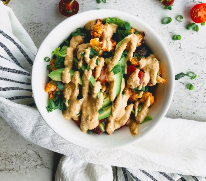 Buffalo Cauliflower Taco Bowl