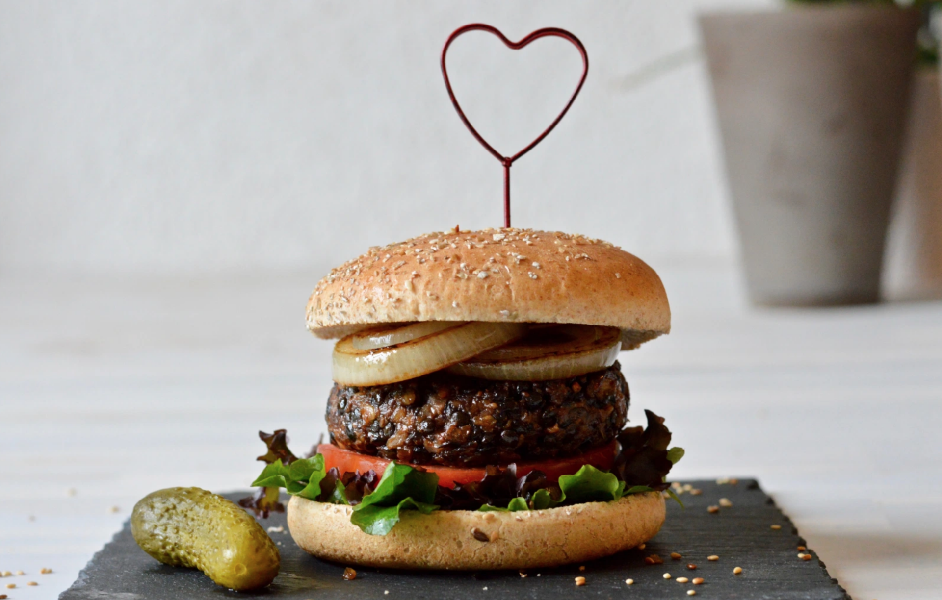 Heart-healthy burger