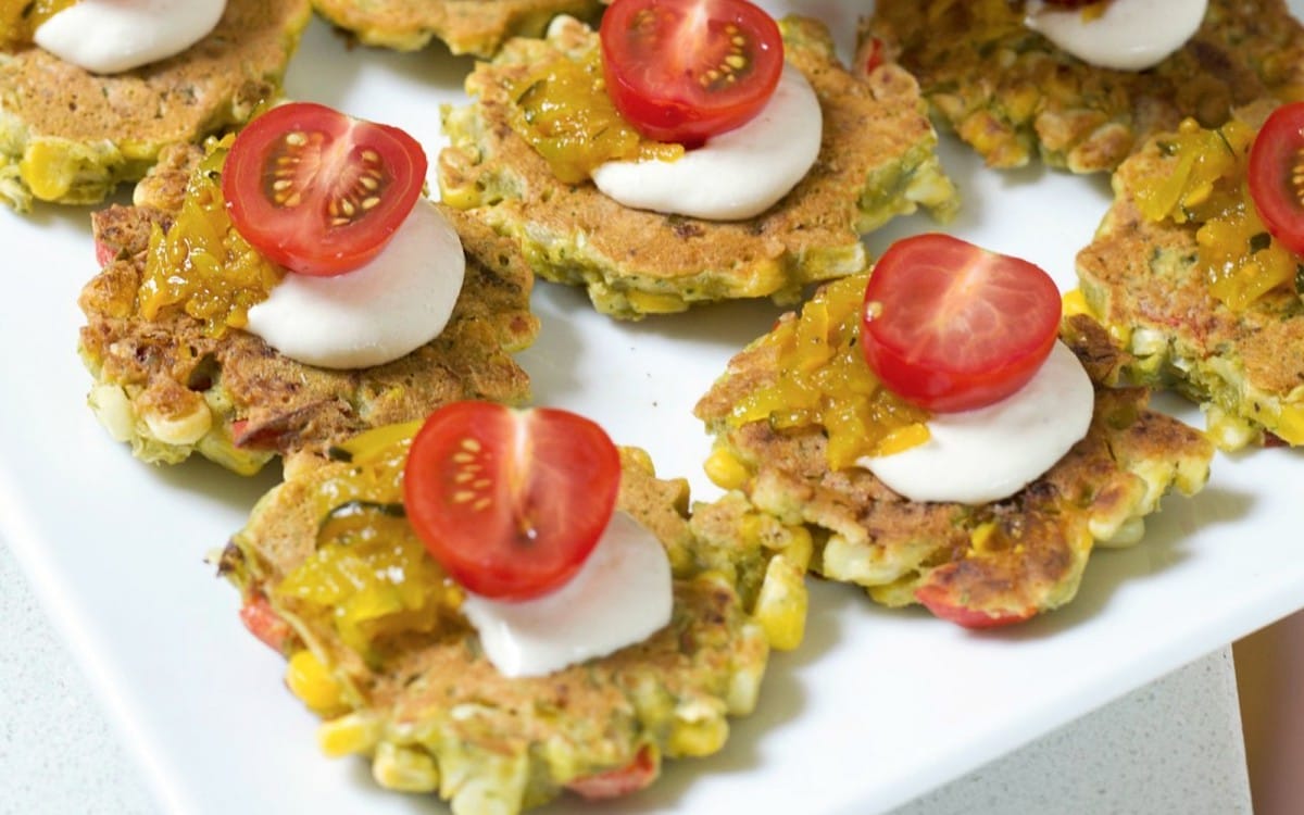 Corn and Bell Pepper Fritters