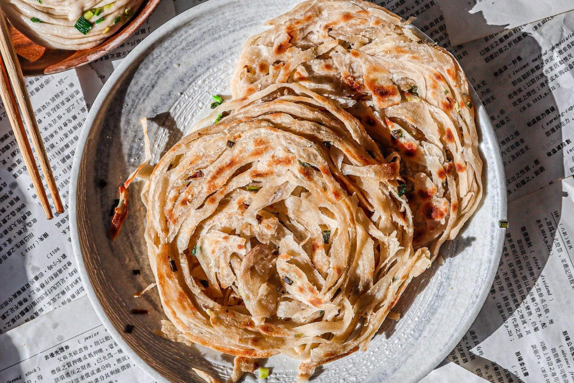 The Flakiest Scallion Pancakes