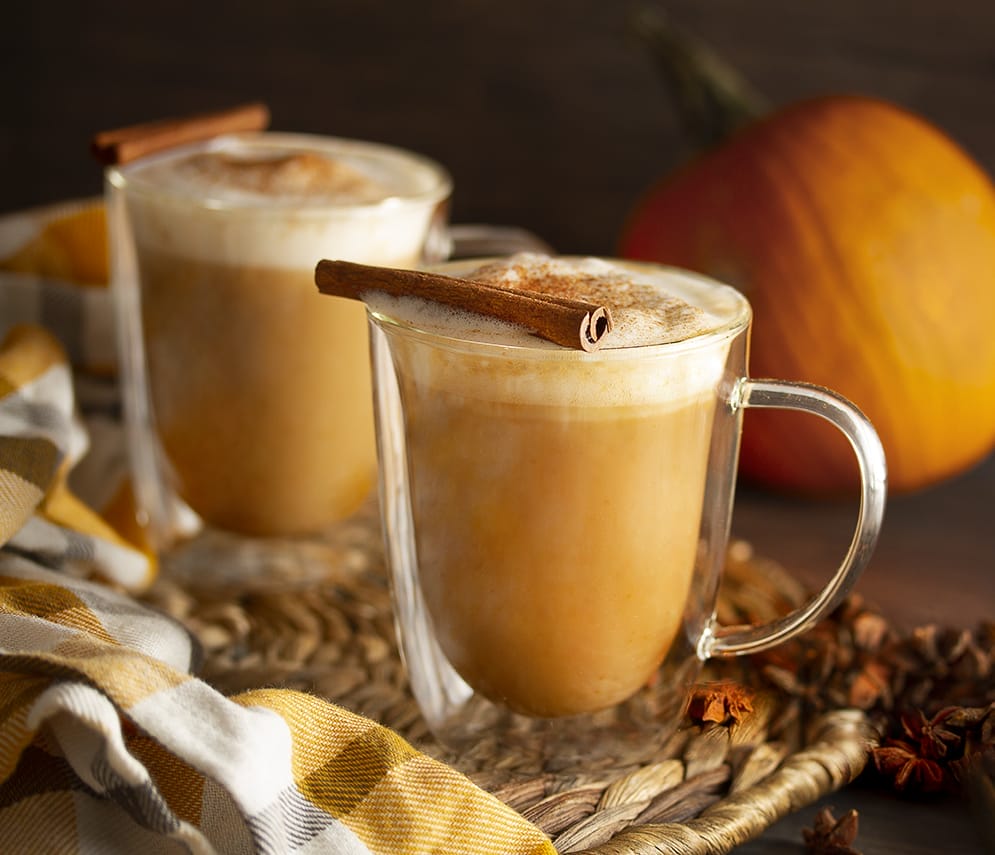 Vegan pumpkin spice latte