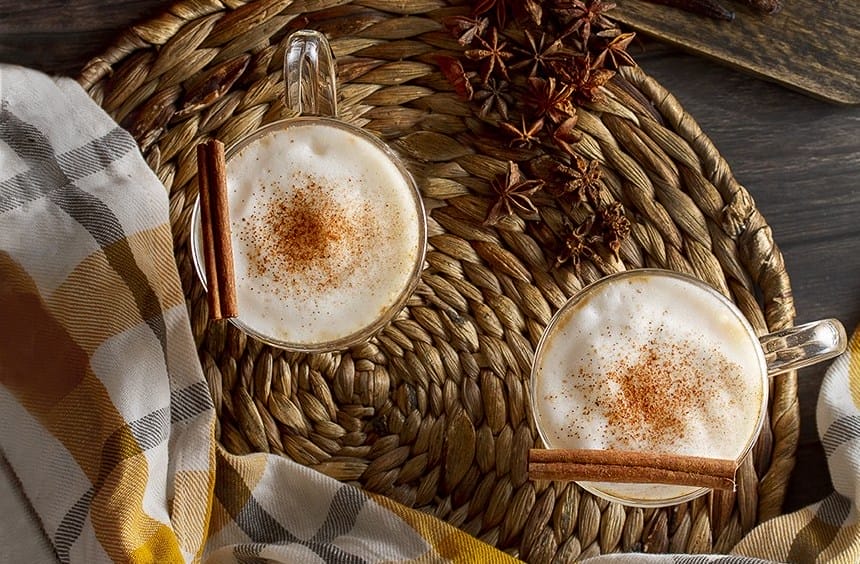 Vegan pumpkin spice latte