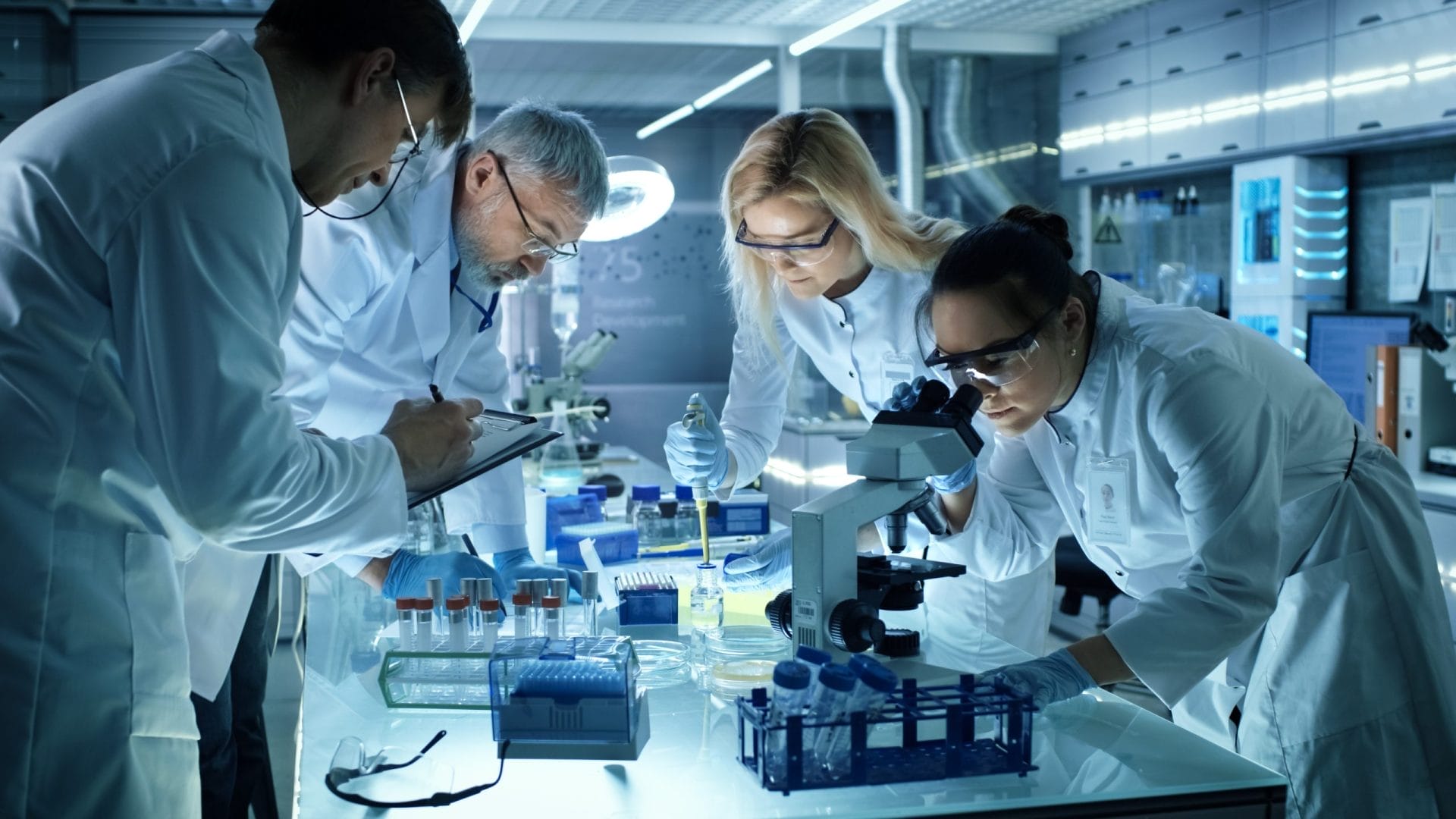 doctors in lab