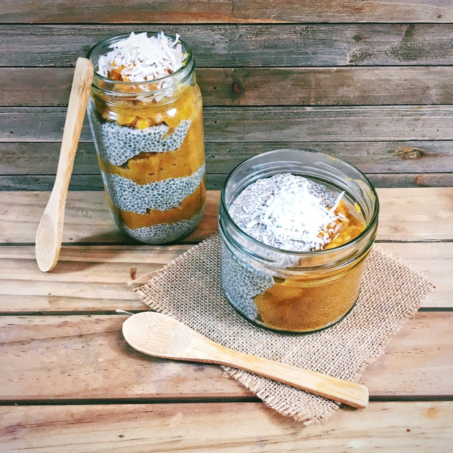 Vegan Pumpkin Spice Chia Pudding Pots