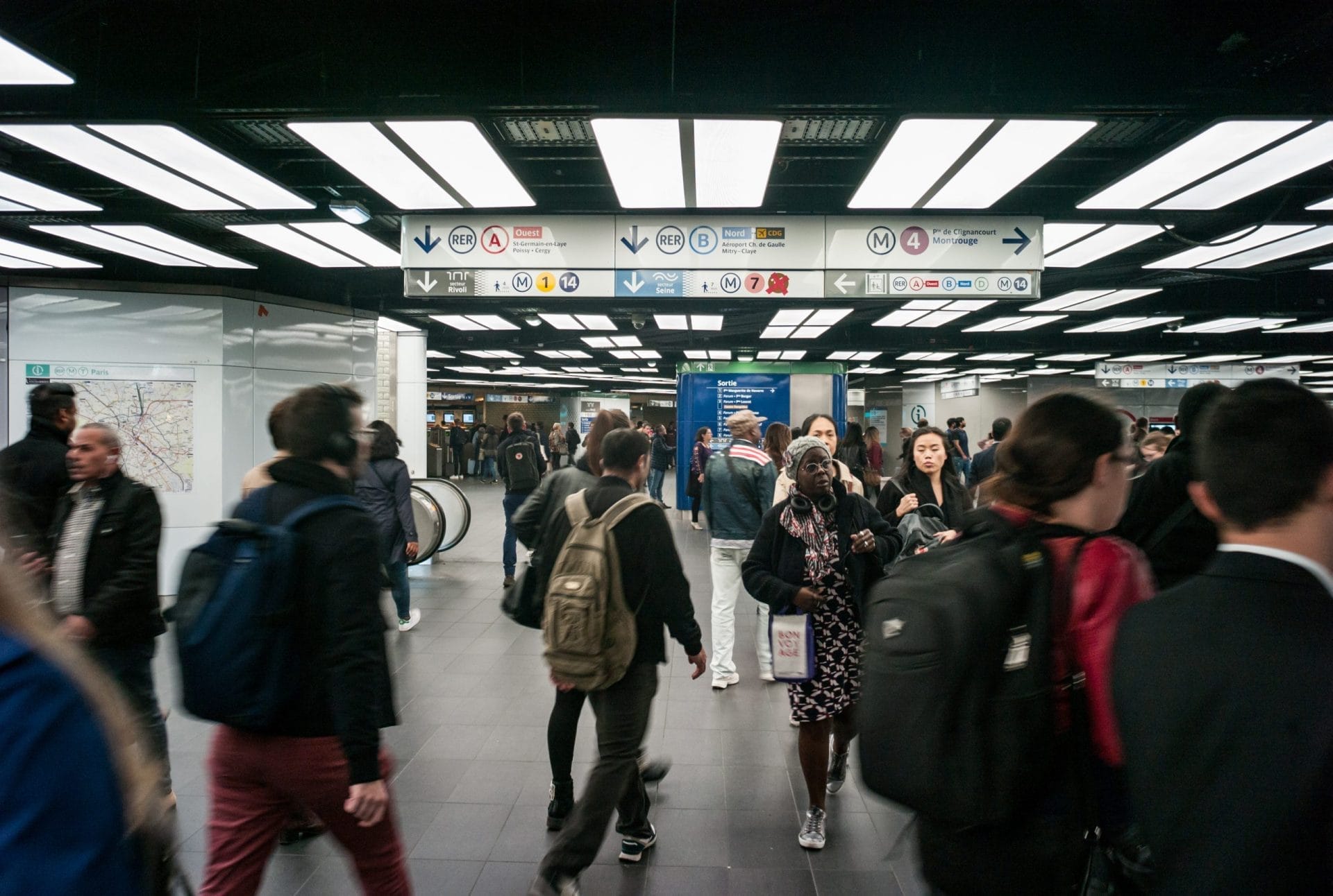 Paris Metro station