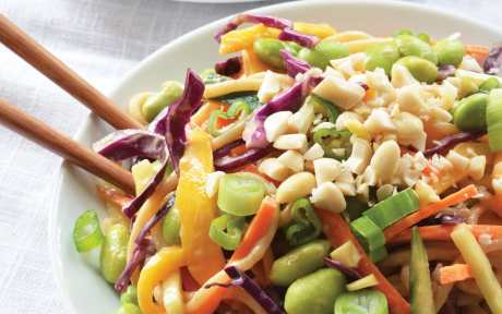 Edamame Peanut Noodle Salad