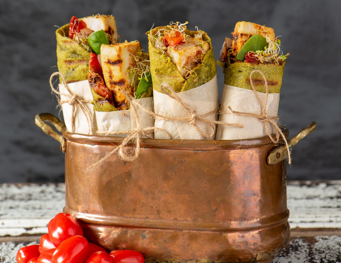 Grilled Vegetable and Tofu Wrap